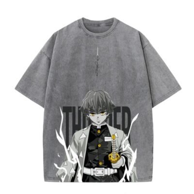 Zenitsu Thunder Acid wash Tee