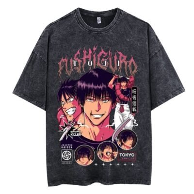 Toji Acid-washed Graphic Tee