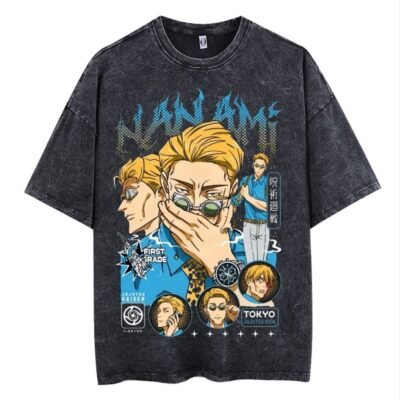 Nanami Acid-washed Graphic Tee