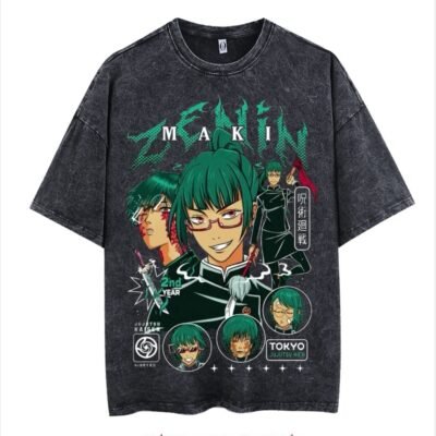 Maki Acid-washed Graphic Tee