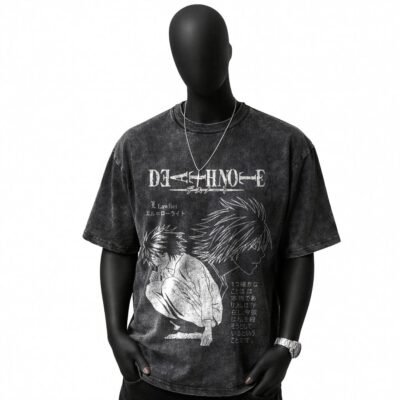 L DeathNote Acid wash Tee