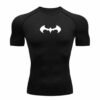White Batman 02 Compression Tee
