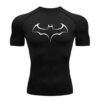 White Batman 01 Compression Tee