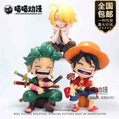 Luffy-Zoro-Sanji Chibi Figurines