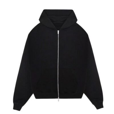 Plain Zip-up Hoodie