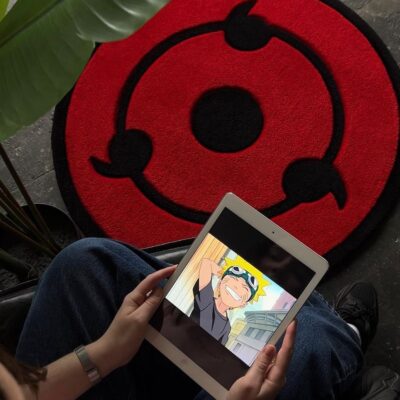 Naruto Sharingan Tufted Rug