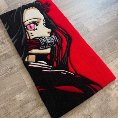 Nezuko Red Tufted Rug