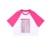 Nezuko pink/white Crop Top